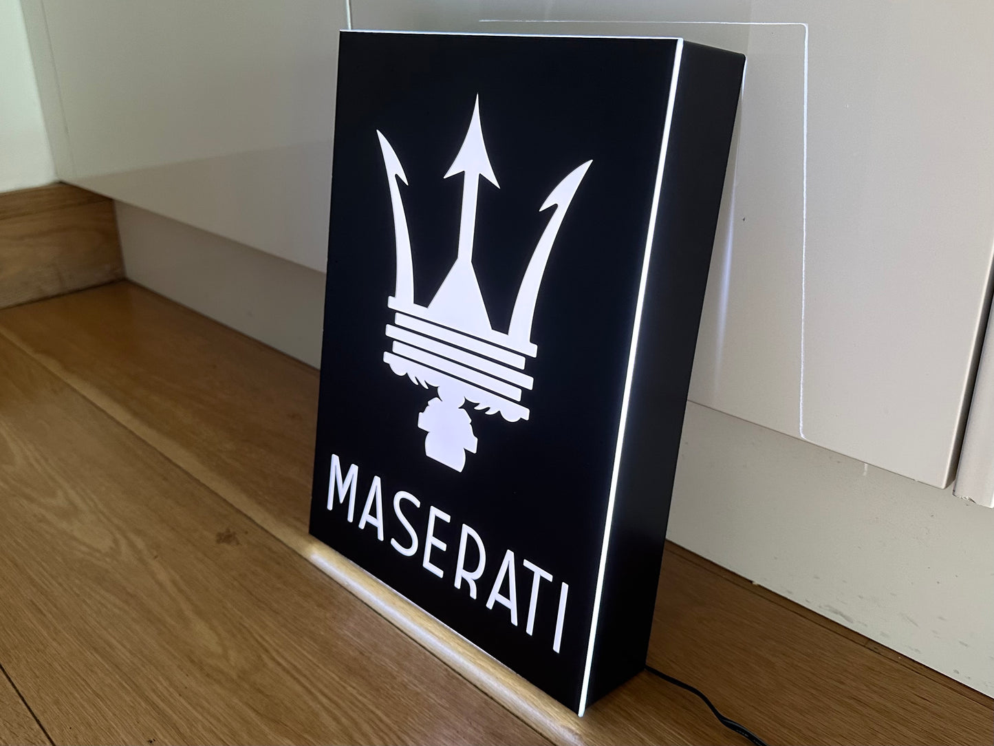 Maserati Illuminated Light Box Logo Sign #B50