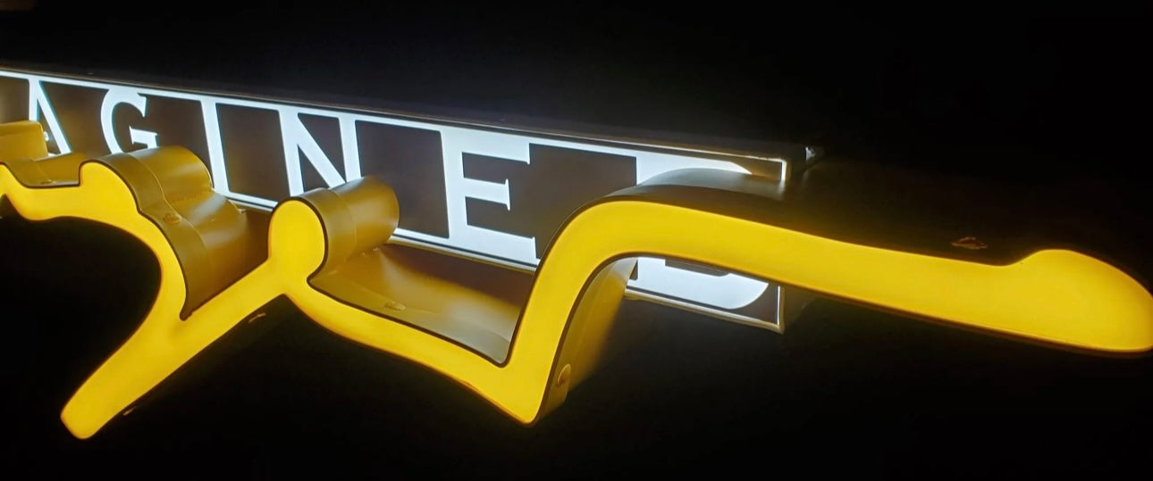 Singer Reimagined Porsche Illuminated Sign #D21