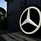 Mercedes Benz Dealership Vintage Round Illuminated Sign #D14