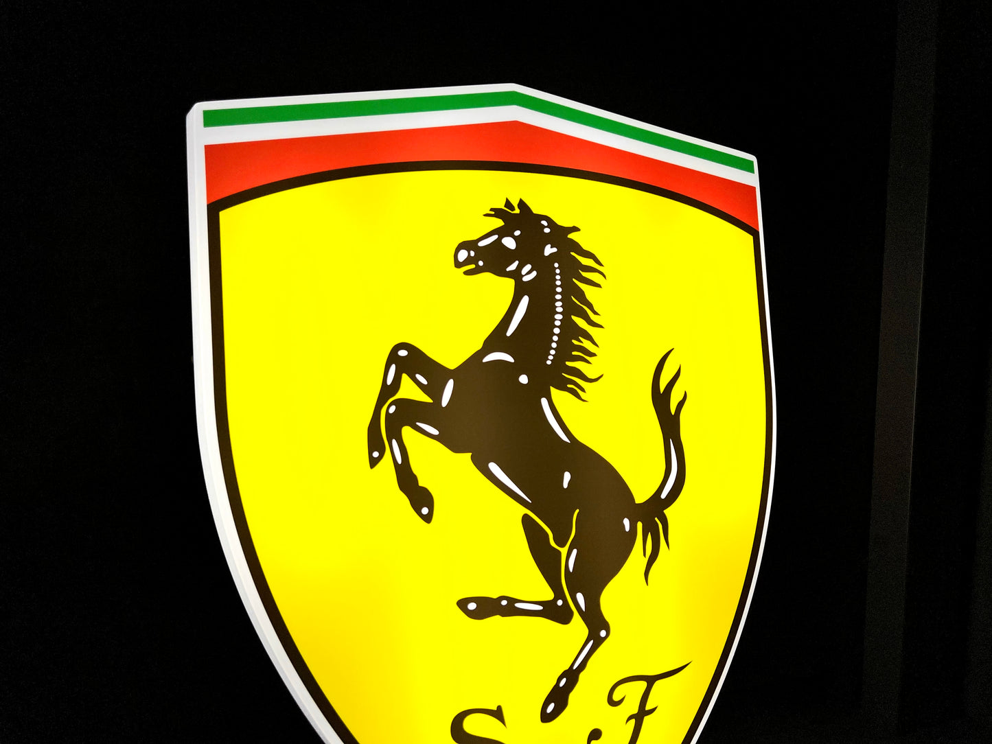 Ferrari Shield Illuminated Logo Sign #B30