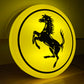 Ferrari Round Illuminated Logo Sign #B26