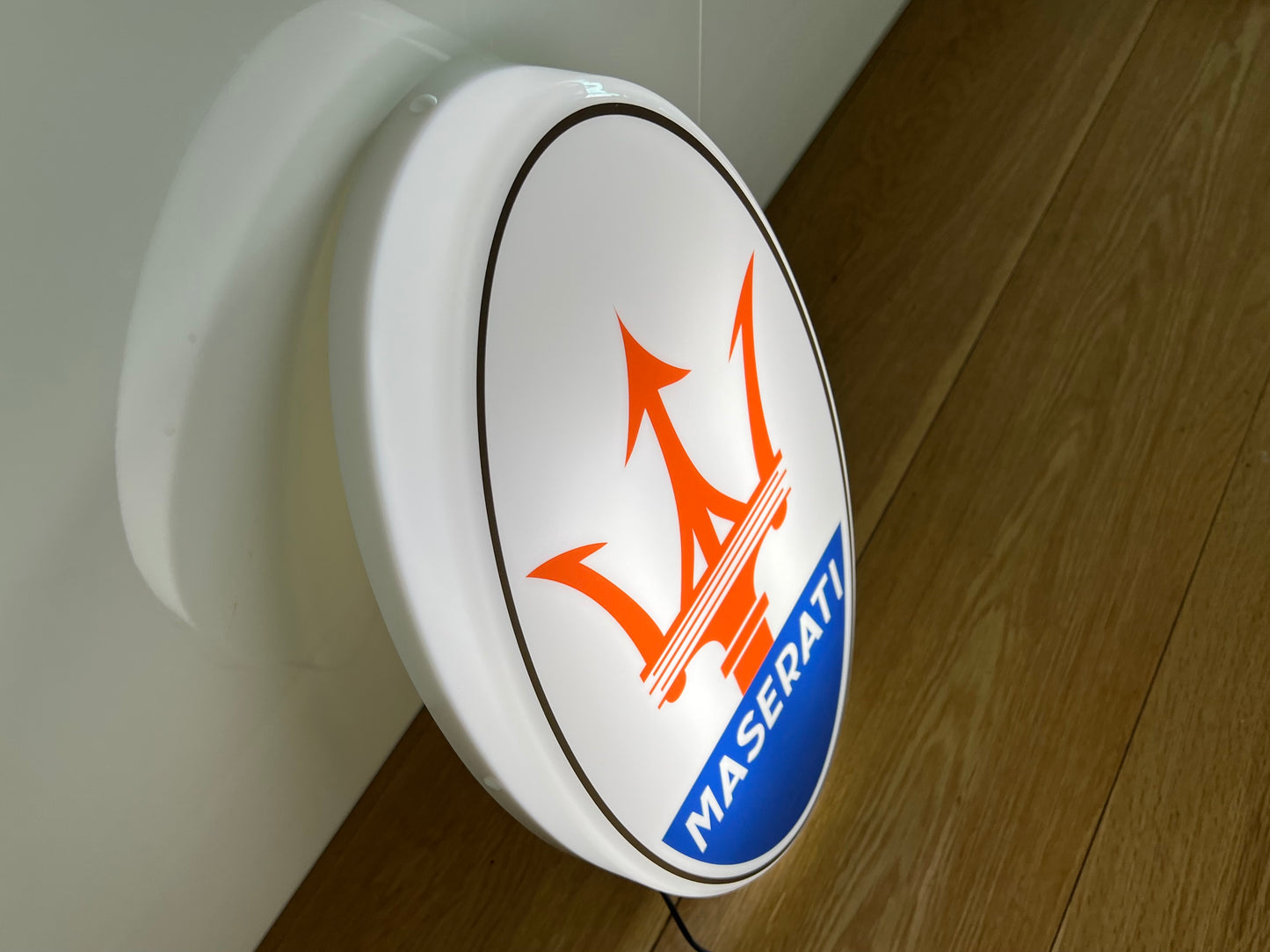 Maserati Illuminated Logo Sign #B51