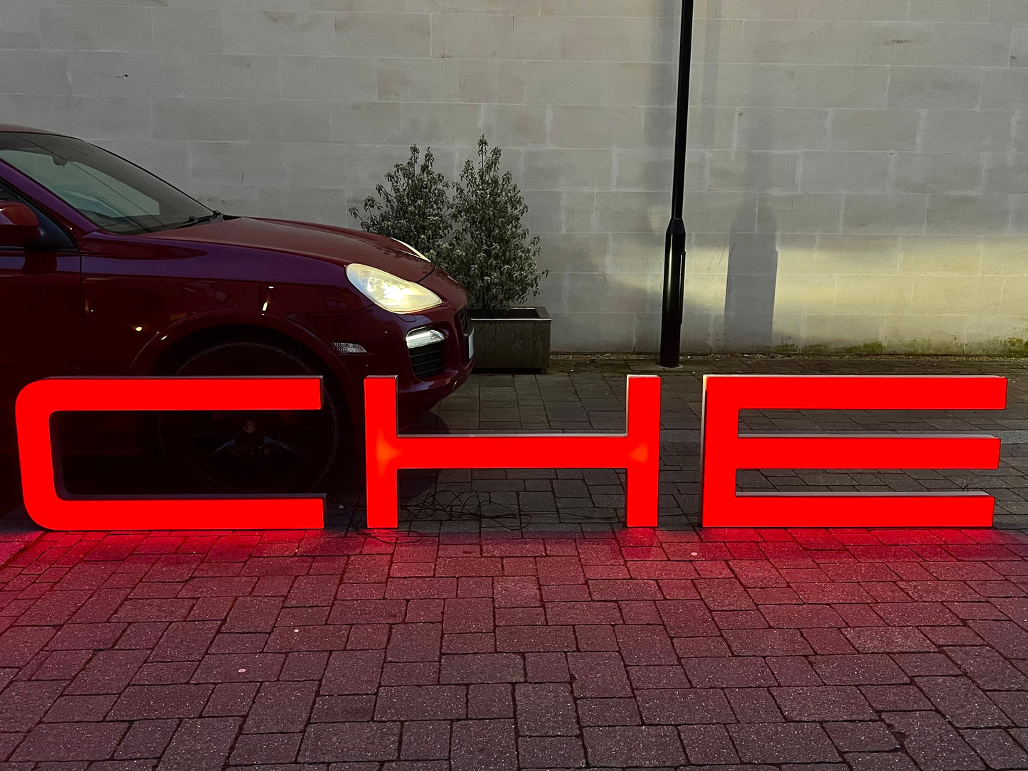 Porsche Dealership Illuminated Sign #D33