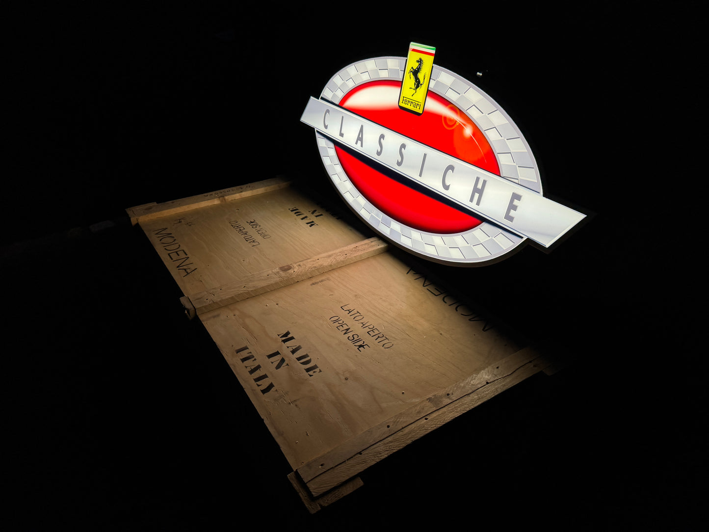 Ferrari Classiche Illuminated Logo Sign #D32