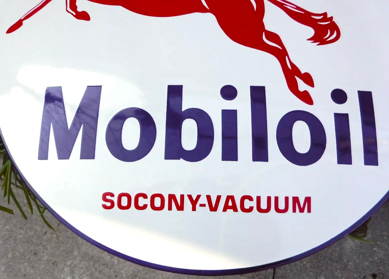 Mobiloil Enamel Sign #A63