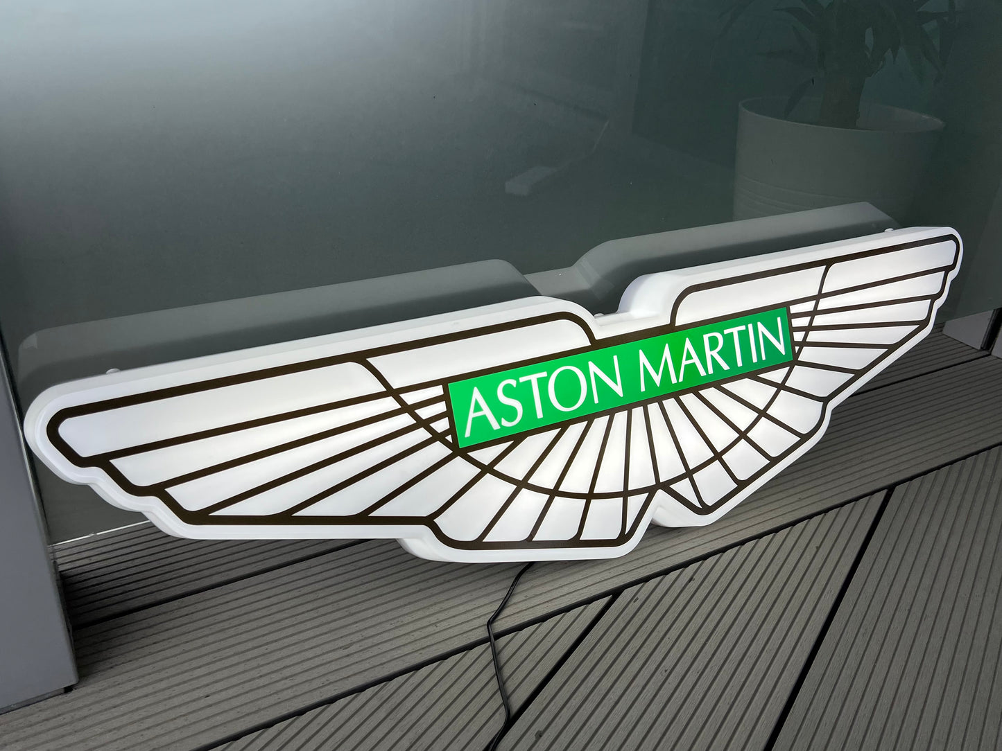 Aston Martin Illuminated Wings Sign #B6
