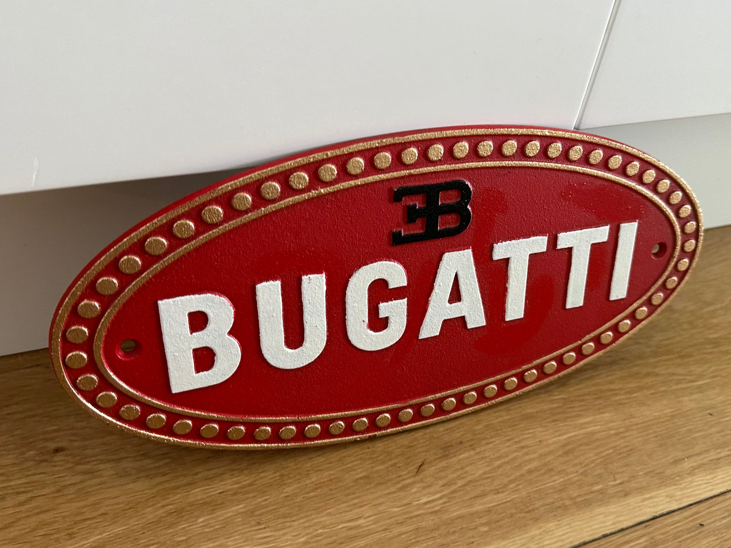 Bugatti Metal Logo Sign #A21