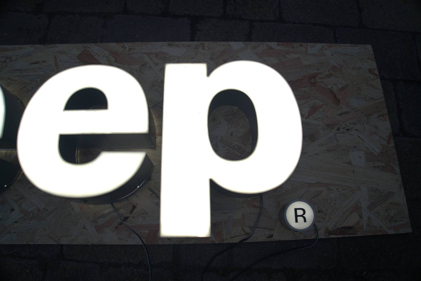 Jeep Dealership Illuminated Logo Sign #D47