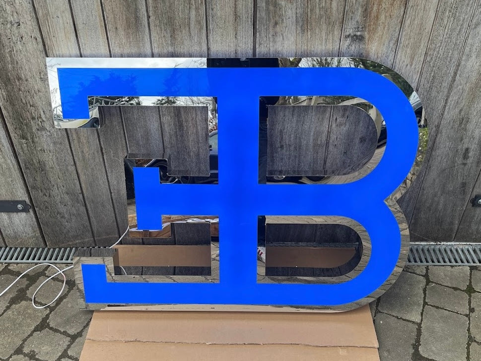 Bugatti EB Illuminated Logo Sign #D2
