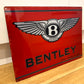 Bentley Red Metal Plaque Sign #A11