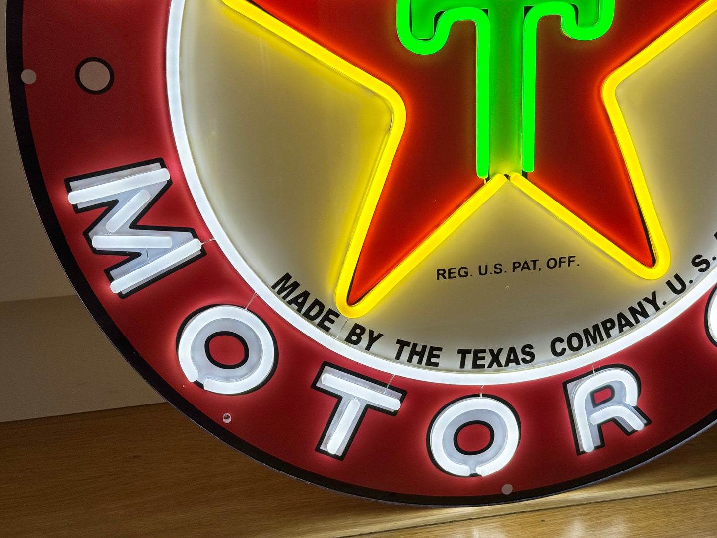 Texaco Gasoline Motor Oil Neon Sign #N143