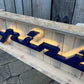 Pininfarina Illuminated Metal Sign Blue #D16