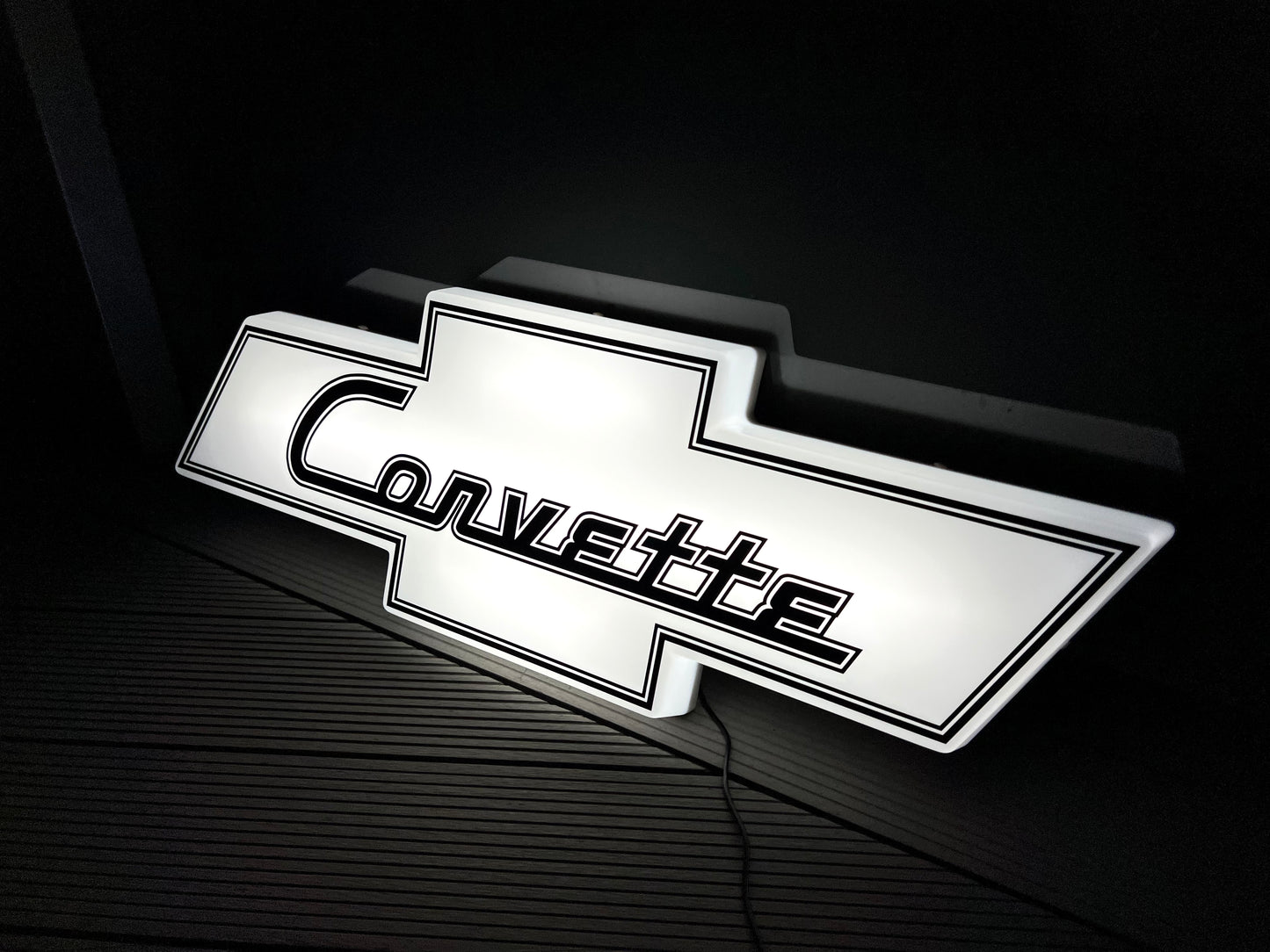 Chevrolet Corvette Illuminated Logo Sign #B19