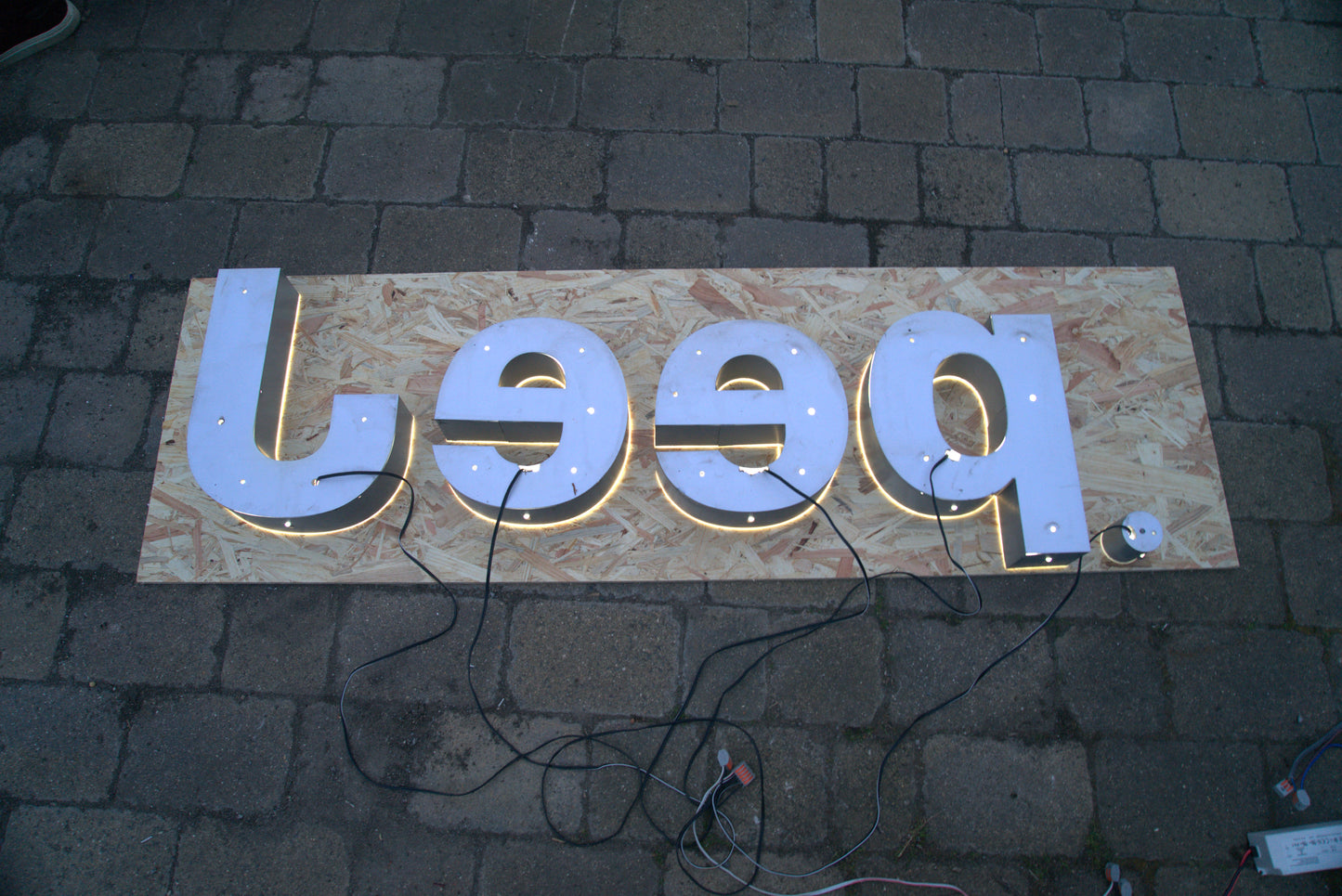 Jeep Dealership Illuminated Logo Sign #D47