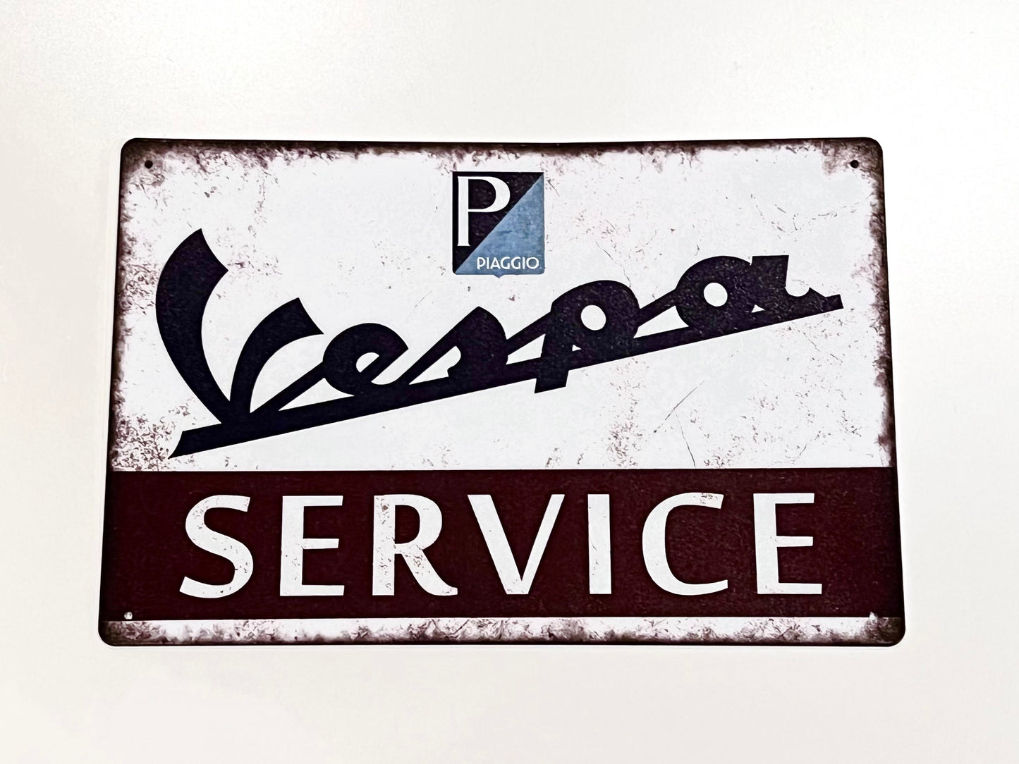 Vespa Service Metal Sign #A104