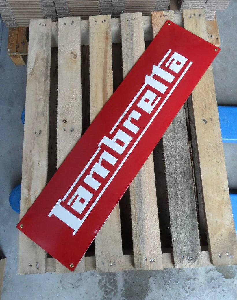 Lambretta Enamel Sign #A56