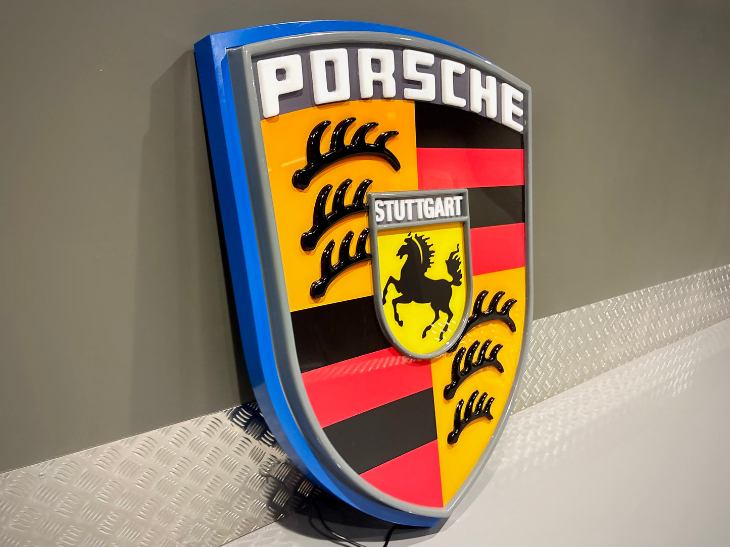 Porsche Crest Dealership Illuminated Sign #D38