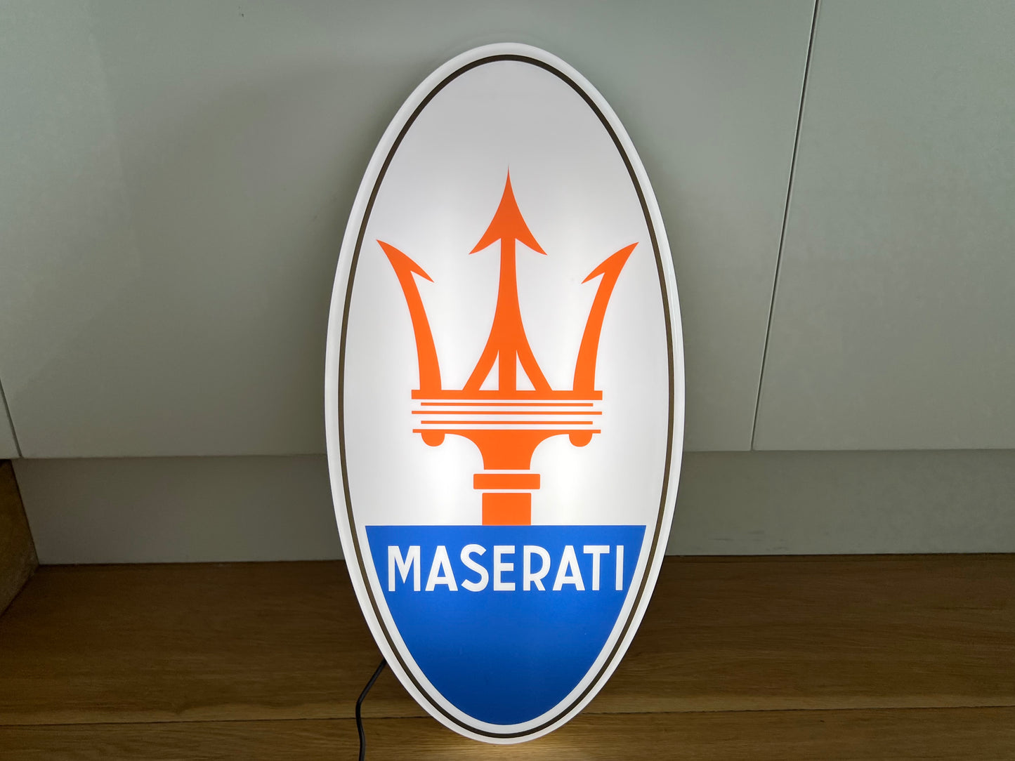 Maserati Illuminated Logo Sign #B51