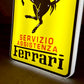 Ferrari Servizio Assistenza Illuminated Logo Sign #B29