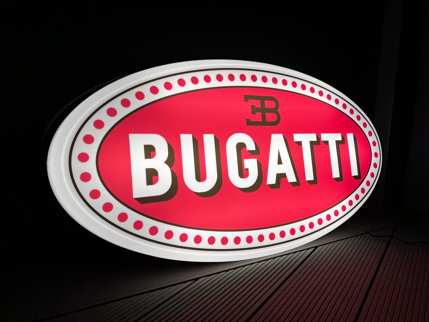 Bugatti Illuminated Logo Sign #B17