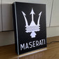 Maserati Illuminated Light Box Logo Sign #B50