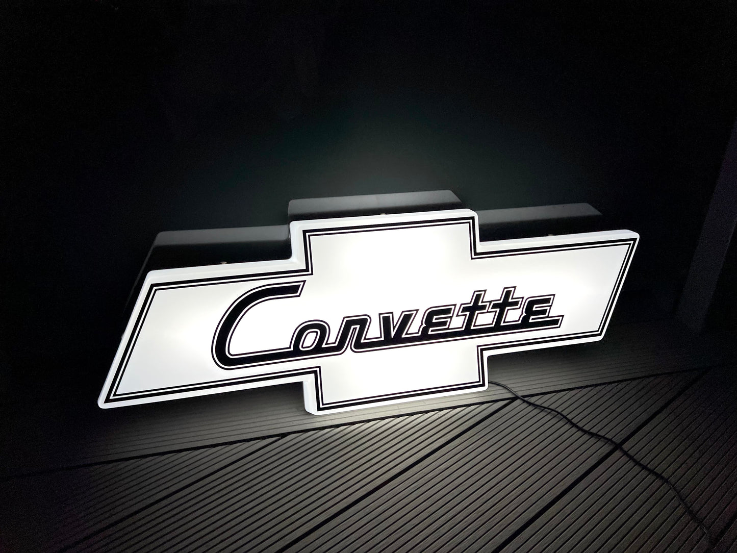 Chevrolet Corvette Illuminated Logo Sign #B19