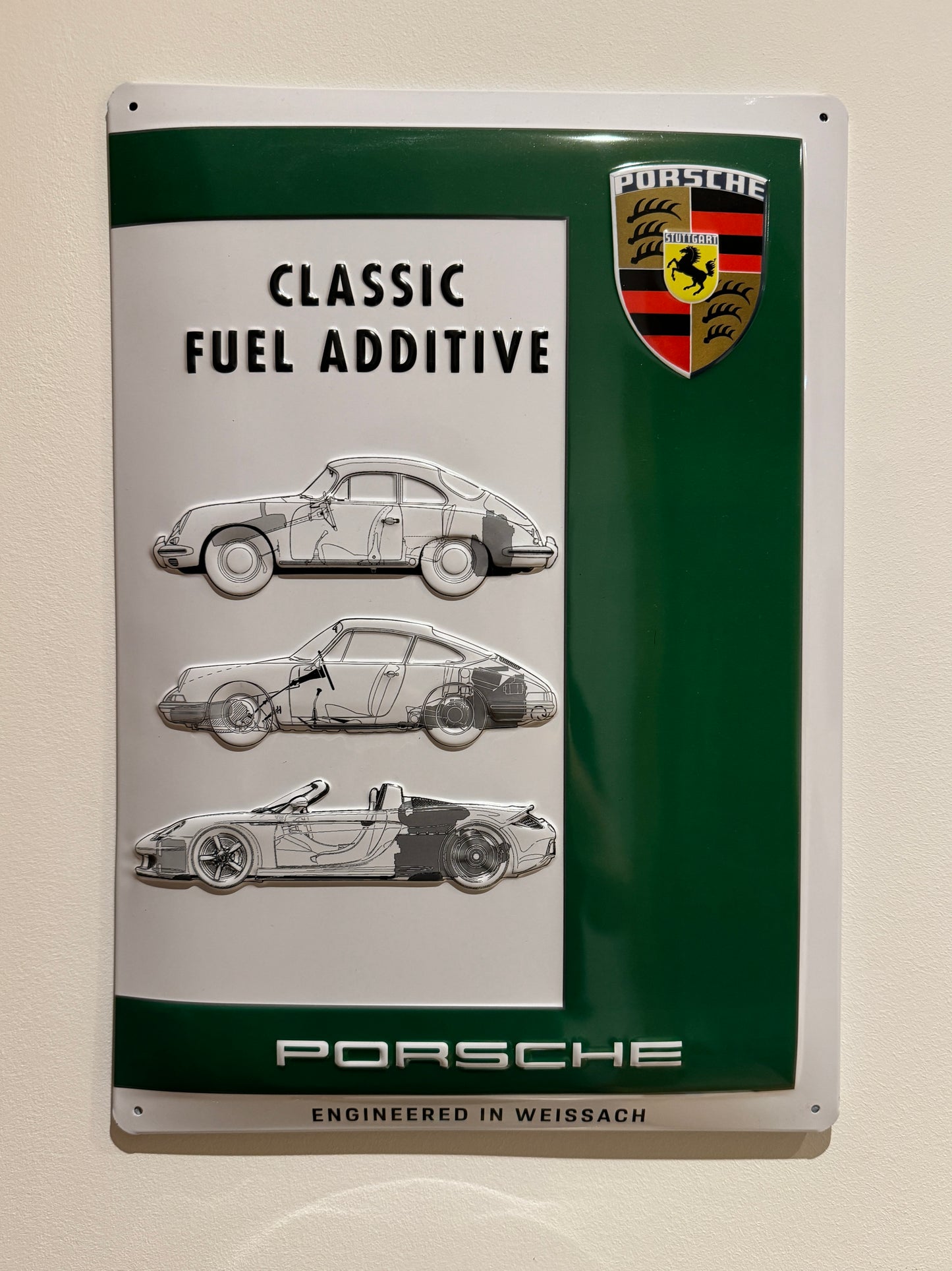 Porsche Classic Metal Embossed Sign #A94
