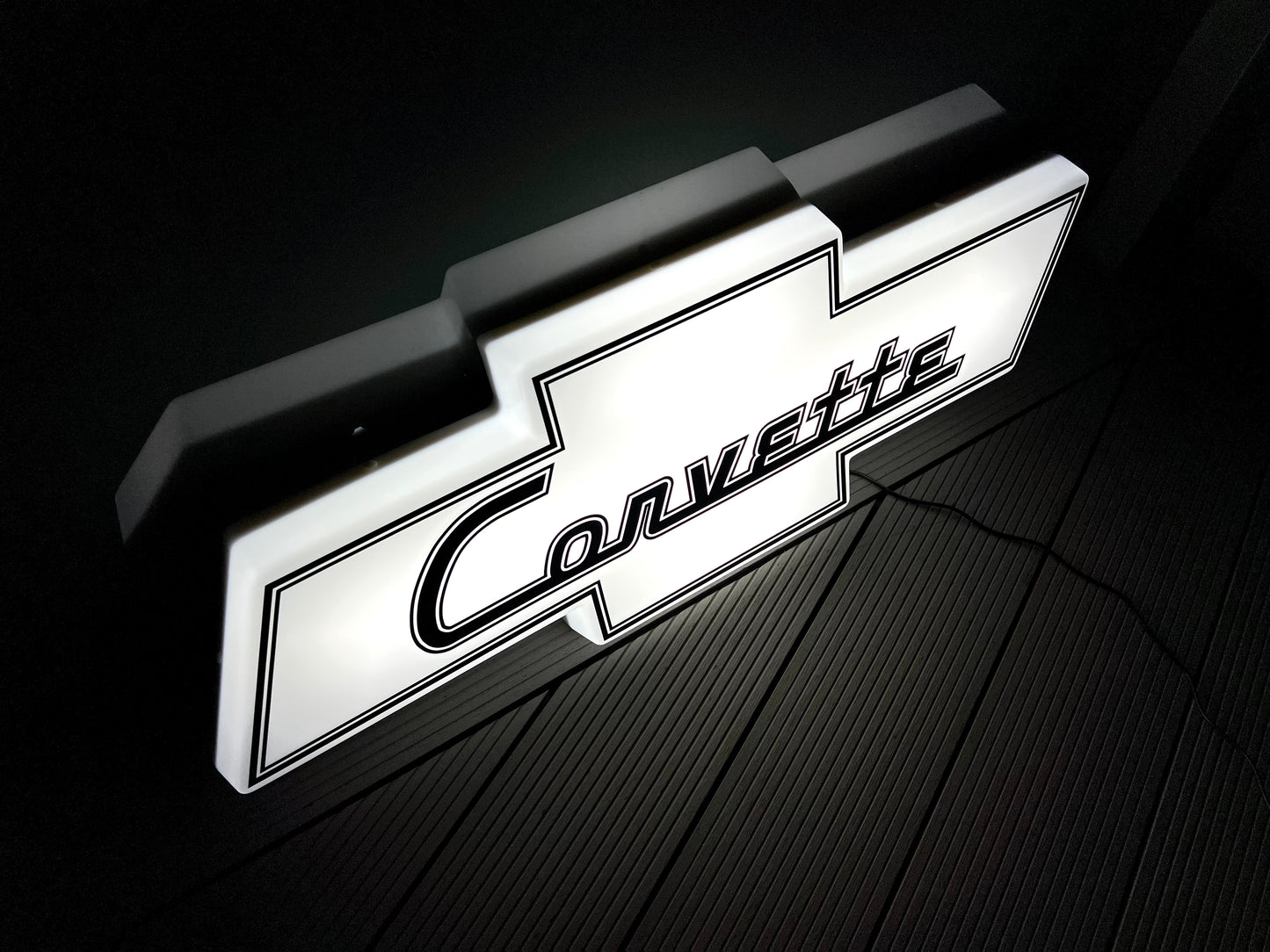 Chevrolet Corvette Illuminated Logo Sign #B19