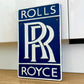 Rolls Royce Blue Metal Logo Sign #A96