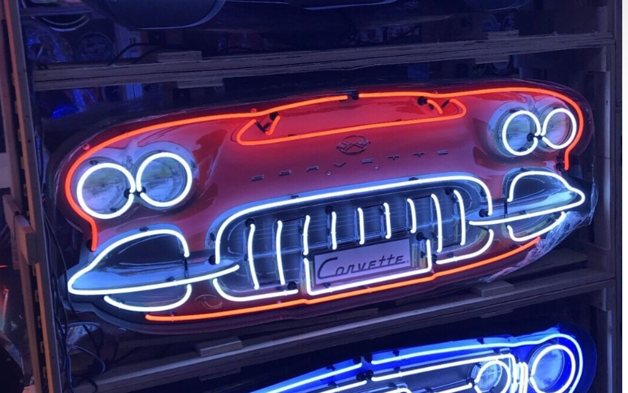Chevrolet Corvette C1 Grill Neon Sign #N8