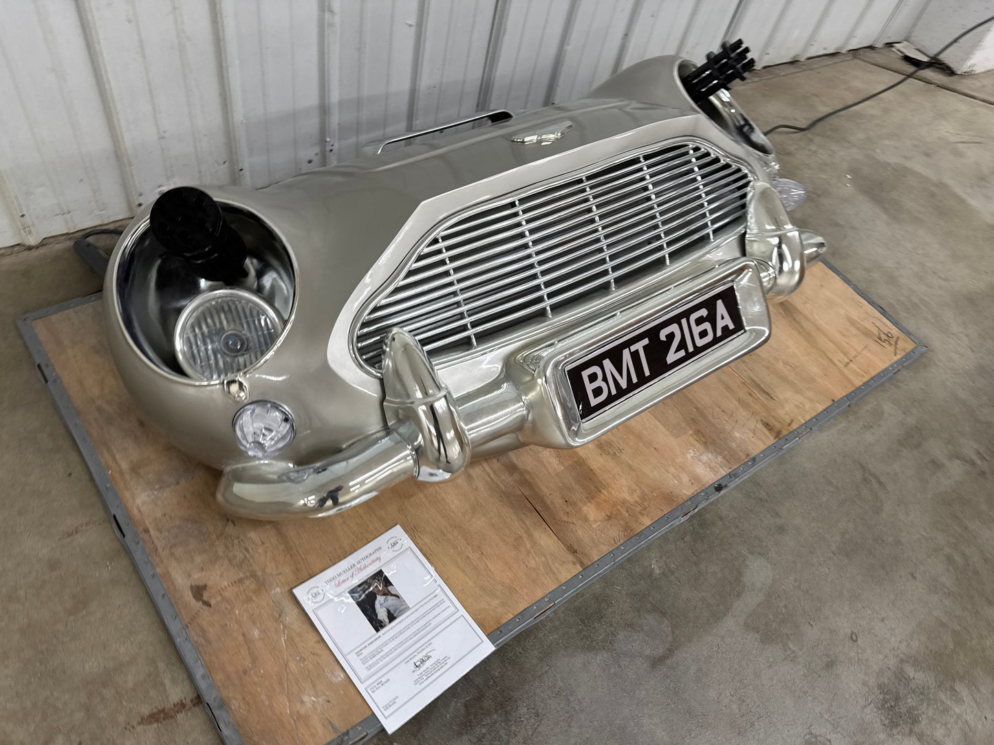 Aston Martin DB5 Full Scale Front Bumper Display Model #P1