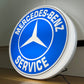 Mercedes Benz Service Round Illuminated Logo Sign #B54