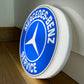 Mercedes Benz Service Round Illuminated Logo Sign #B54