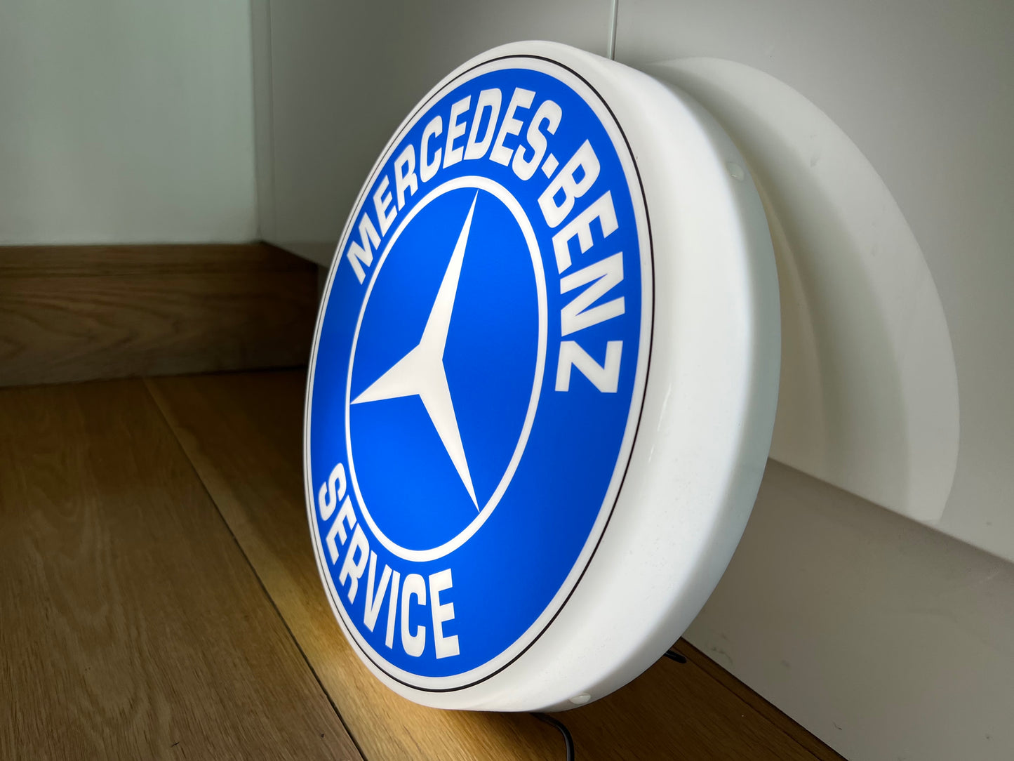 Mercedes Benz Service Round Illuminated Logo Sign #B54