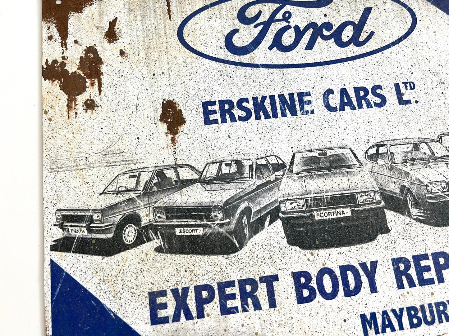 Ford Erskine Vintage Metal Sign #A76