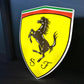 Ferrari Shield Illuminated Logo Sign #B30