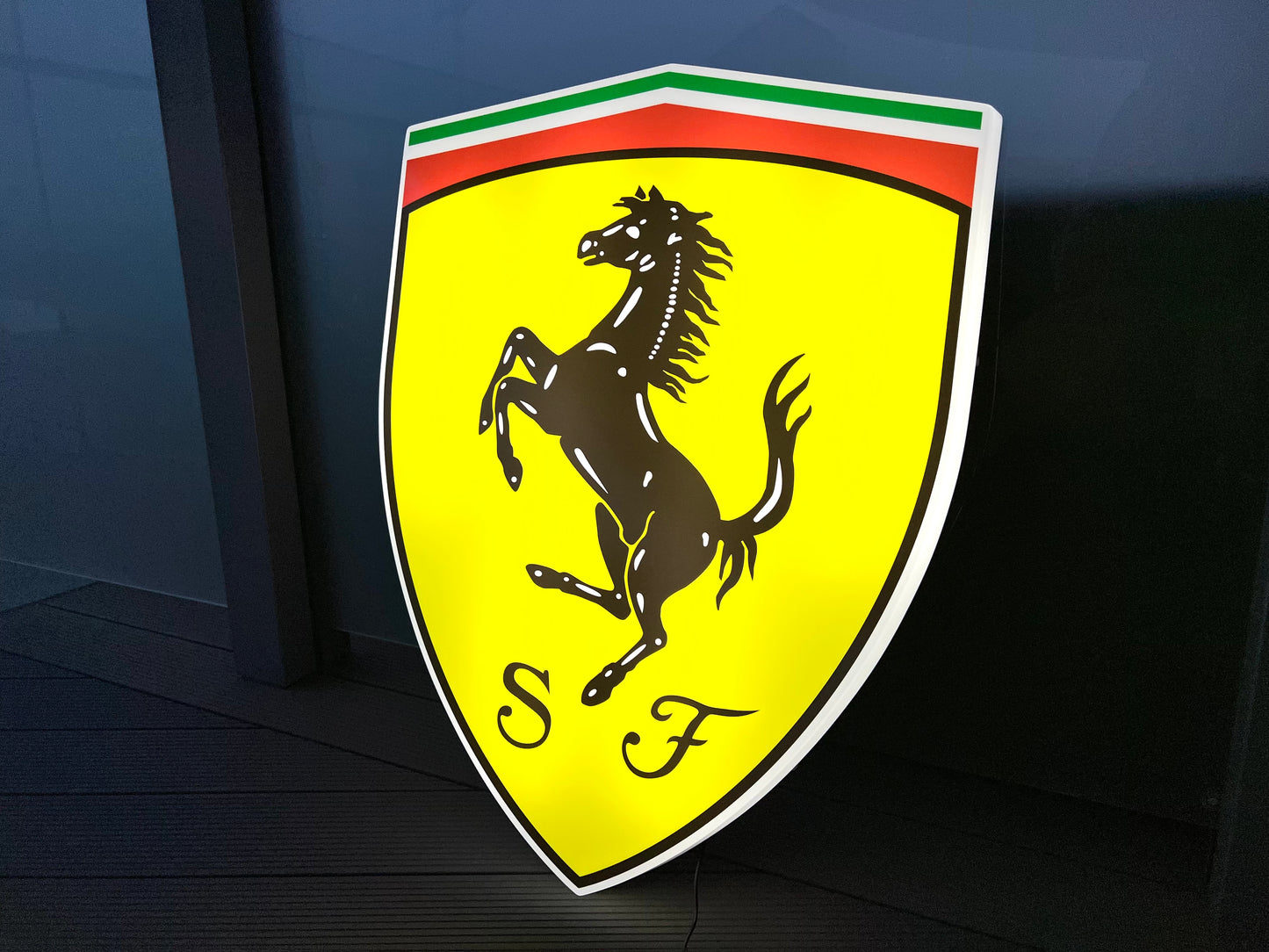 Ferrari Shield Illuminated Logo Sign #B30