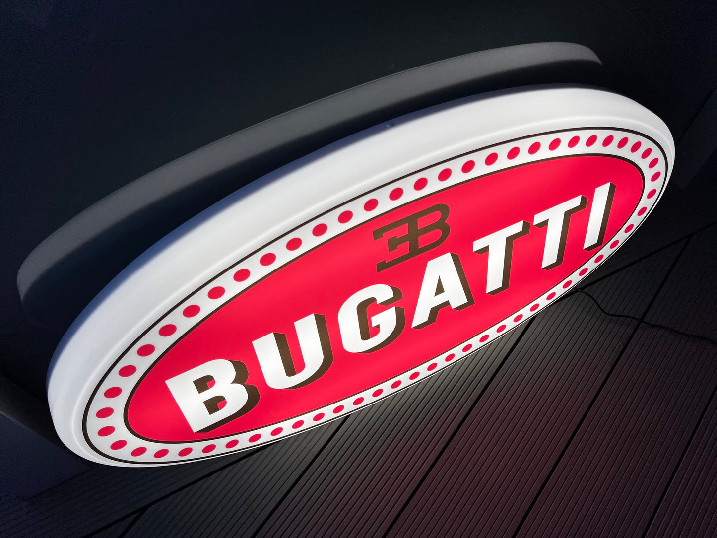 Bugatti Illuminated Logo Sign #B17