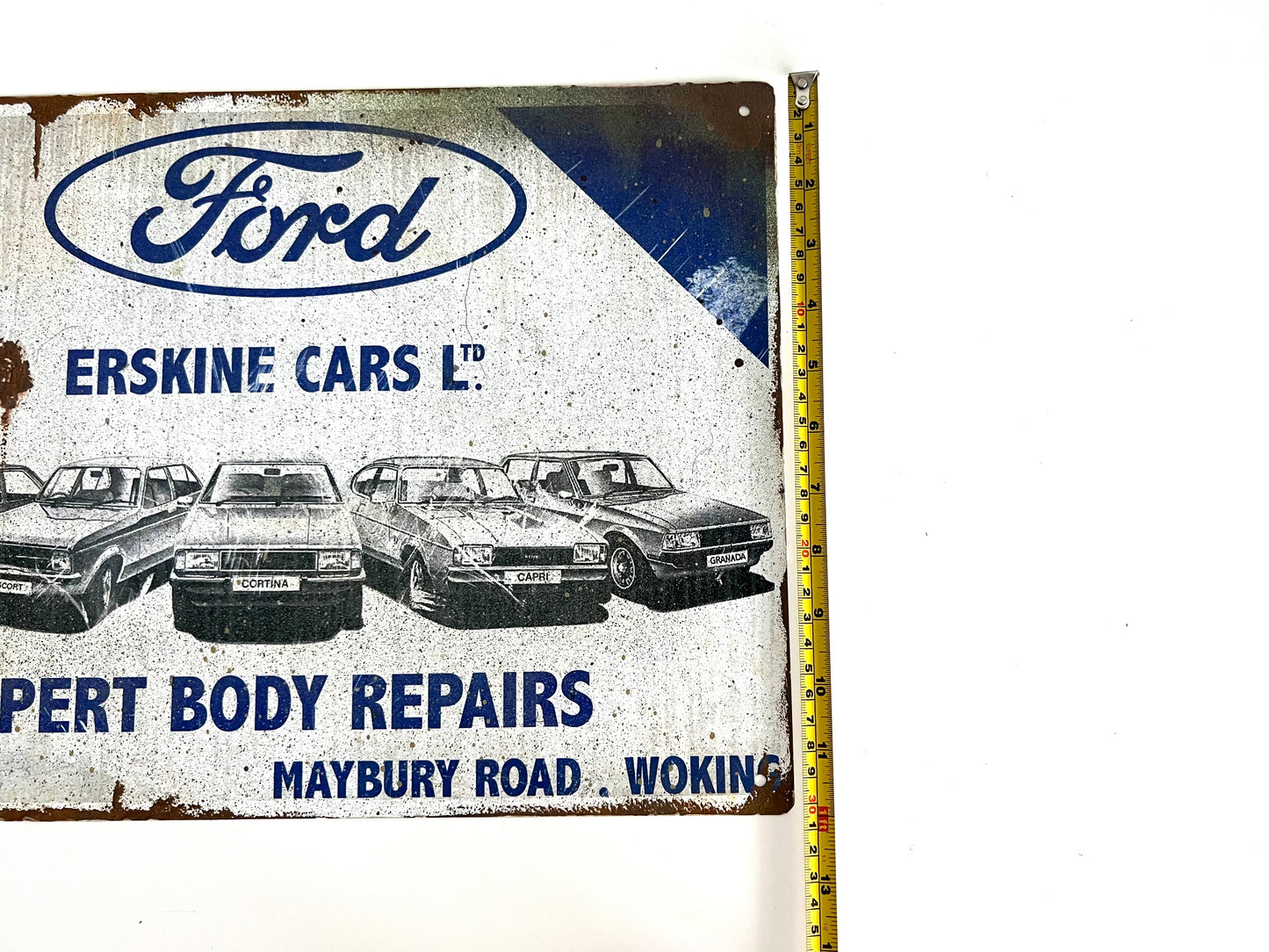 Ford Erskine Vintage Metal Sign #A76