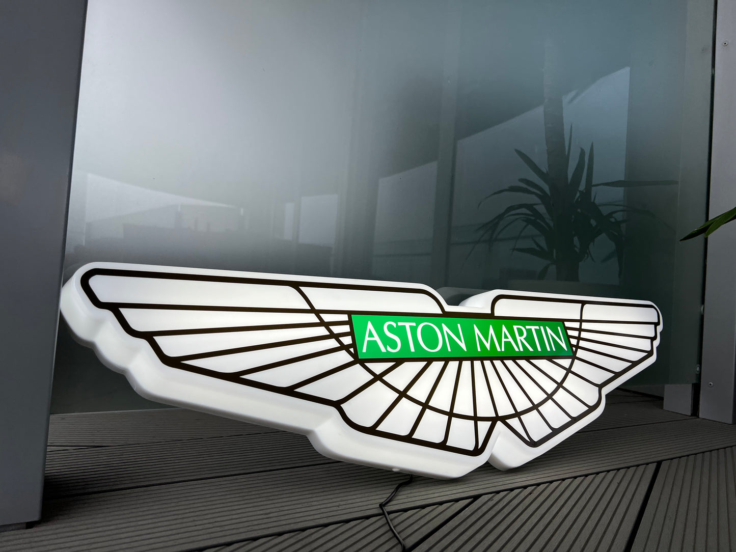 Aston Martin Illuminated Wings Sign #B6