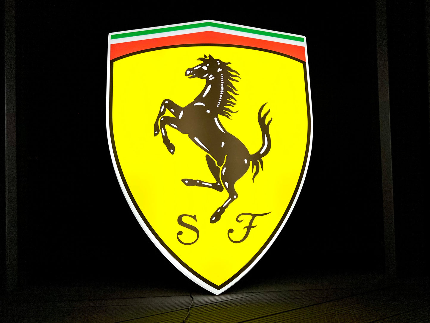 Ferrari Shield Illuminated Logo Sign #B30