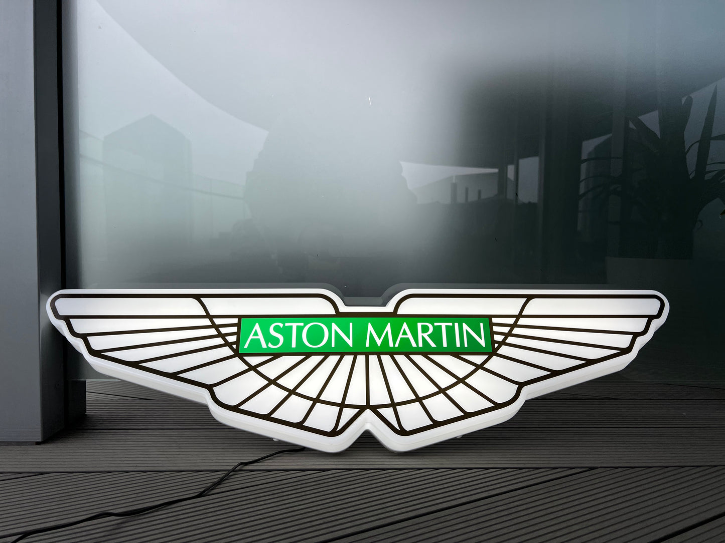 Aston Martin Illuminated Wings Sign #B6
