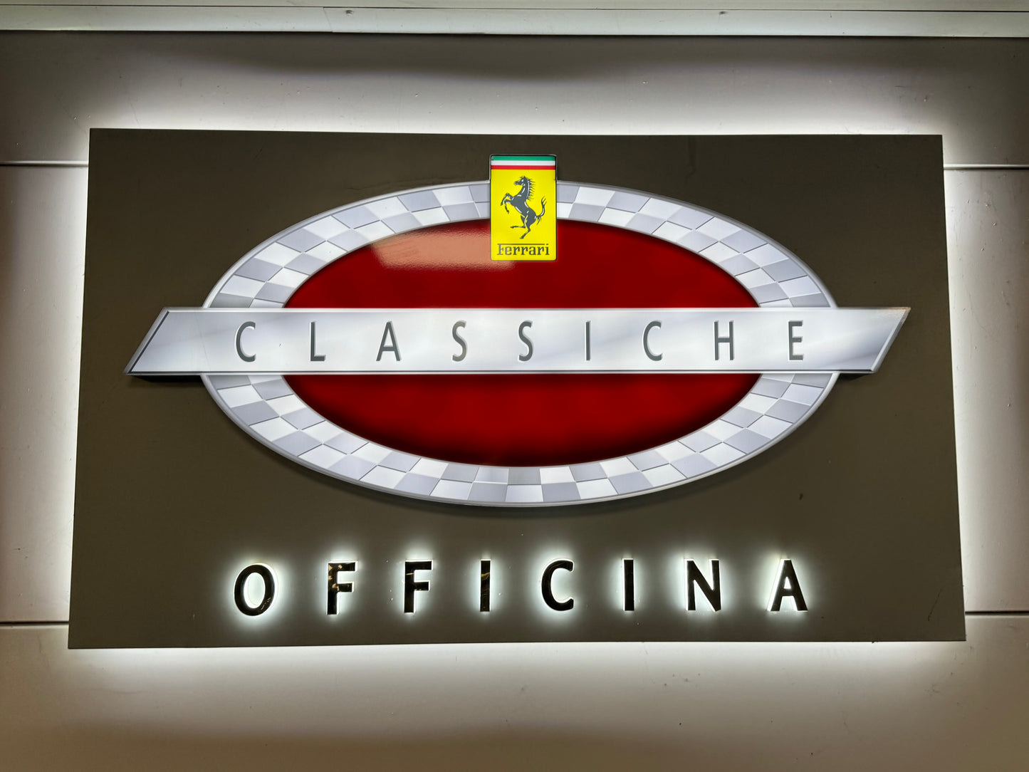 Ferrari Classiche Illuminated Sign #D4