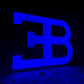 Bugatti EB Dealership Illuminated Logo Sign #D1