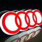 AUDI Rings Illuminated Logo Sign #B8