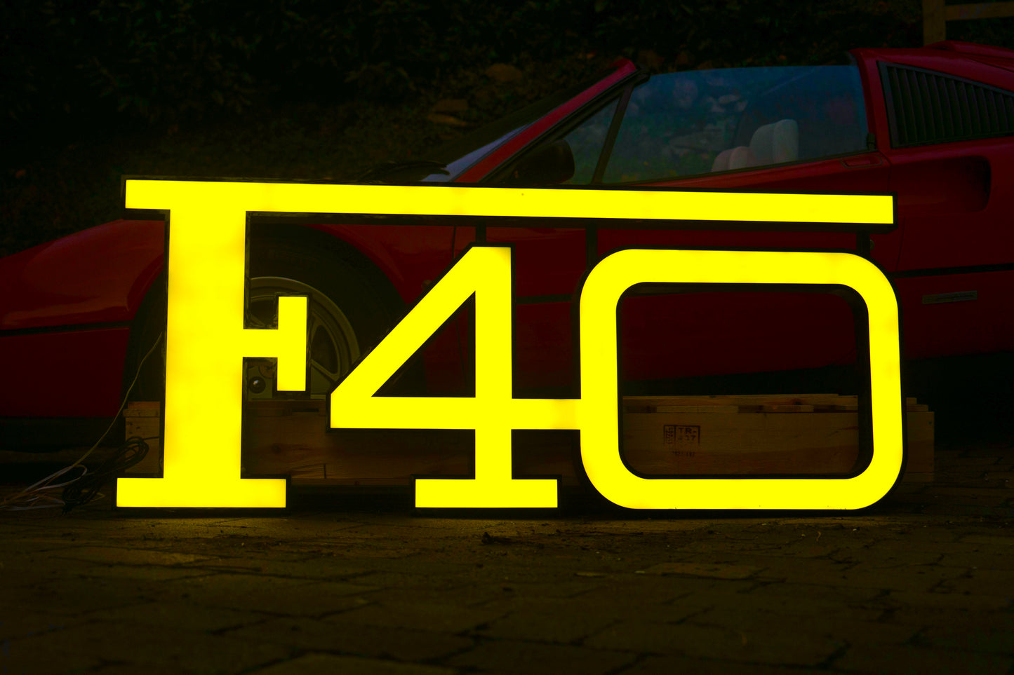 Ferrari F40 Illuminated Sign #D6