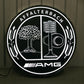 Mercedes Benz AMG Dealership Illuminated Sign Black #D53