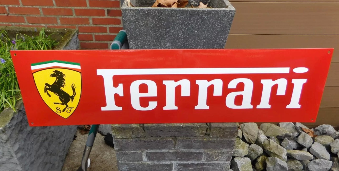 Ferrari Enamel Sign #A32