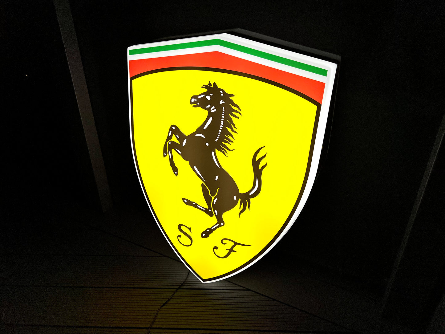 Ferrari Shield Illuminated Logo Sign #B30