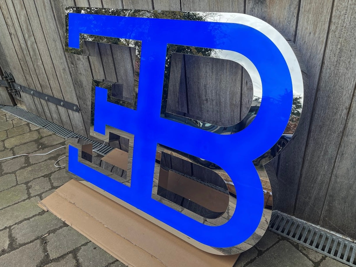 Bugatti EB Illuminated Logo Sign #D2